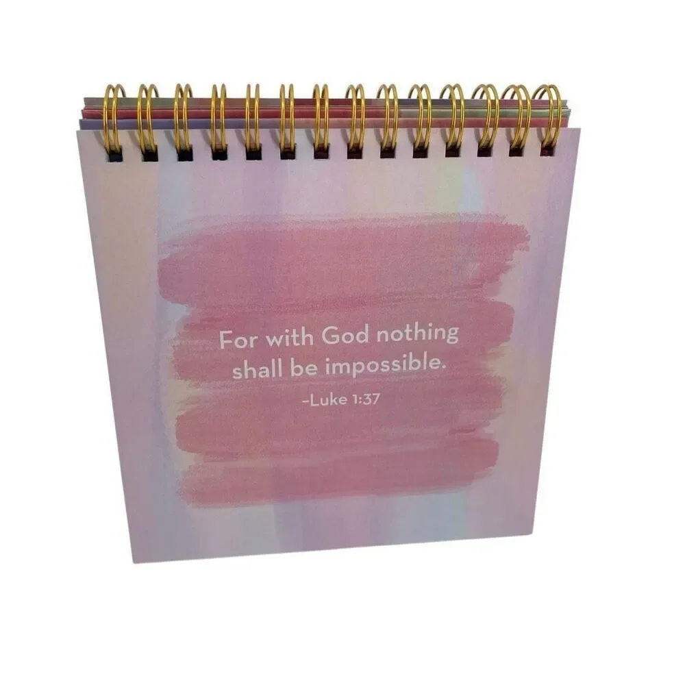 Faithful Reminders Inspirational Christian Flipbook Bible Verse Desktop Decor